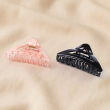 Triangle Shape Mix Color Plastic Hair Claw Clip – 1 Pc Durable Grip for Women and Girls