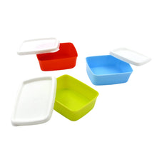 3-Piece Multicolor Airtight Container Set – Rectangular Food & Fridge Storage