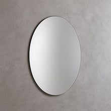 Modern Oval Frameless Mirror